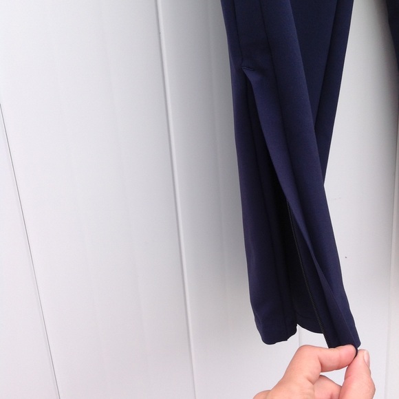 Athleta Metropolis Straight Leg Pant PrimaTwill Fabric Navy Blue sz.8 - Picture 11 of 13